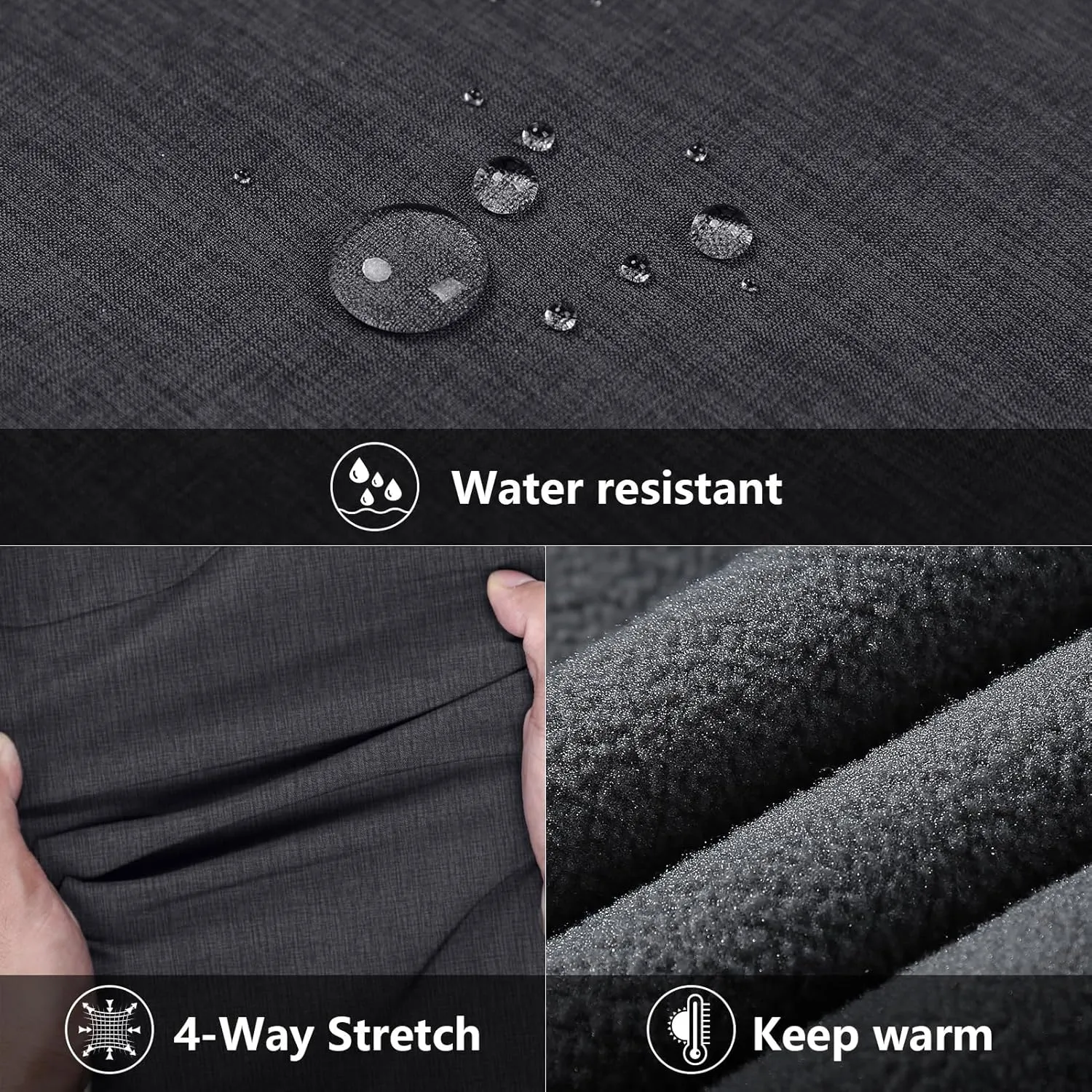 33,000ft Women's Running Vest Fleece Lined Zip Up Windproof Lightweight Softshell Vests Outerwear for Golf Hiking Sports