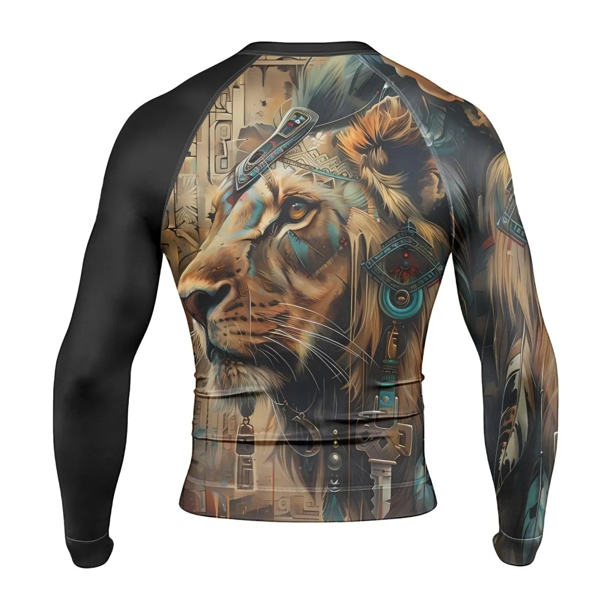 Acient Lion Men's Long Sleeve Rash Guard