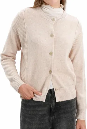 Amazhiyu Women's 100% Wool Button Down Sweaters Winter Long Sleeve Knit Cardigan