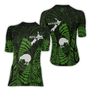 Aotearoa Kiwi Bird Women's Short Sleeve Rash Guard