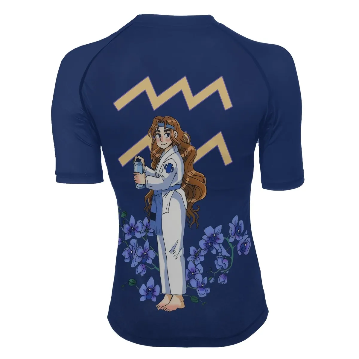 Aquarius Mom Women's Short Sleeve Rash Guard