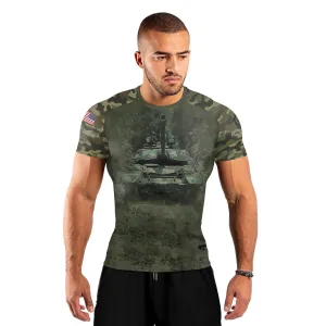 Army Camo Men's Short Sleeve Rash Guard