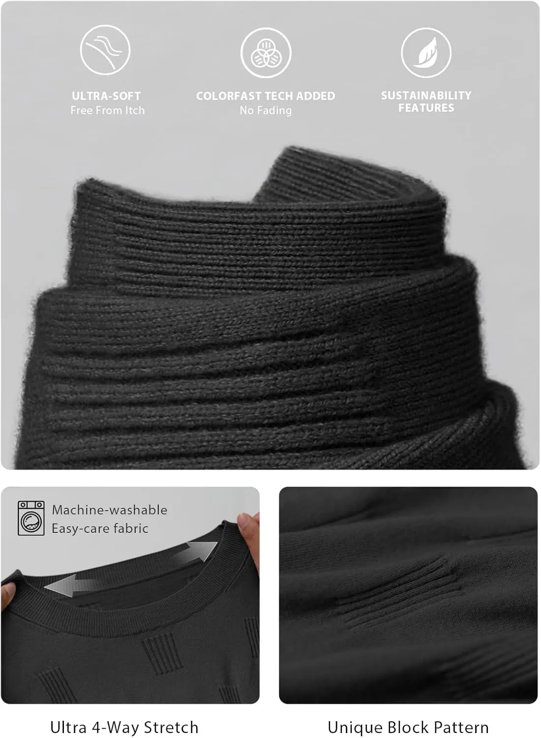 ATHMILE Womens Sweaters Knit Long Sleeve Pullover Tops Trendy Dressy Business Casual Winter Clothes Outfit Fashion 2025