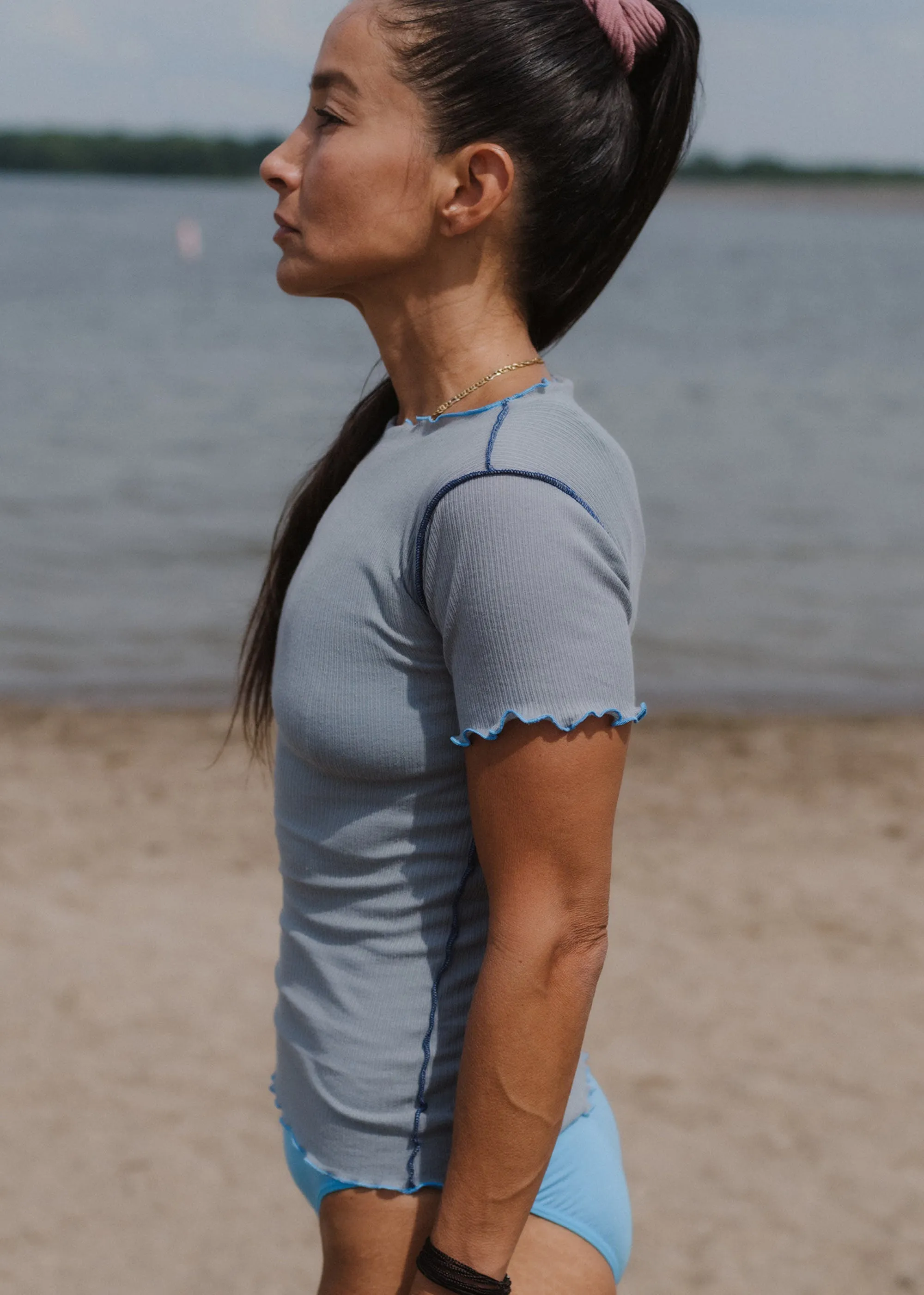 Baserange Vein Tee (Bow Blue)