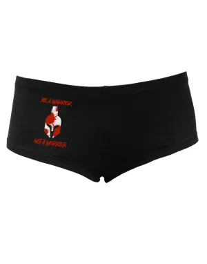 Be a Warrior Not a Worrier Women's Dark Boyshorts by TooLoud