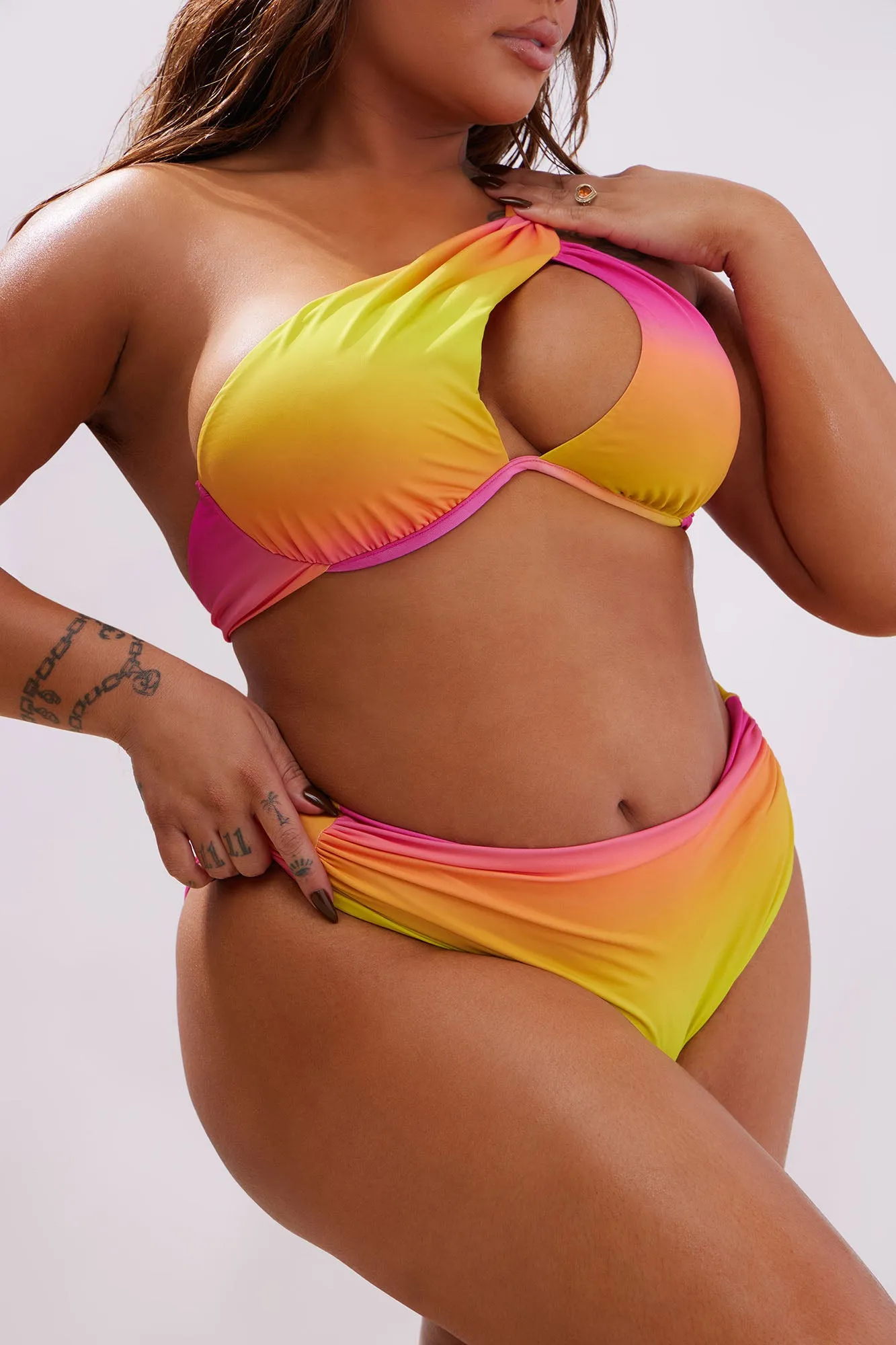 Best Day Ever 2 Piece Bikini - Pink/combo