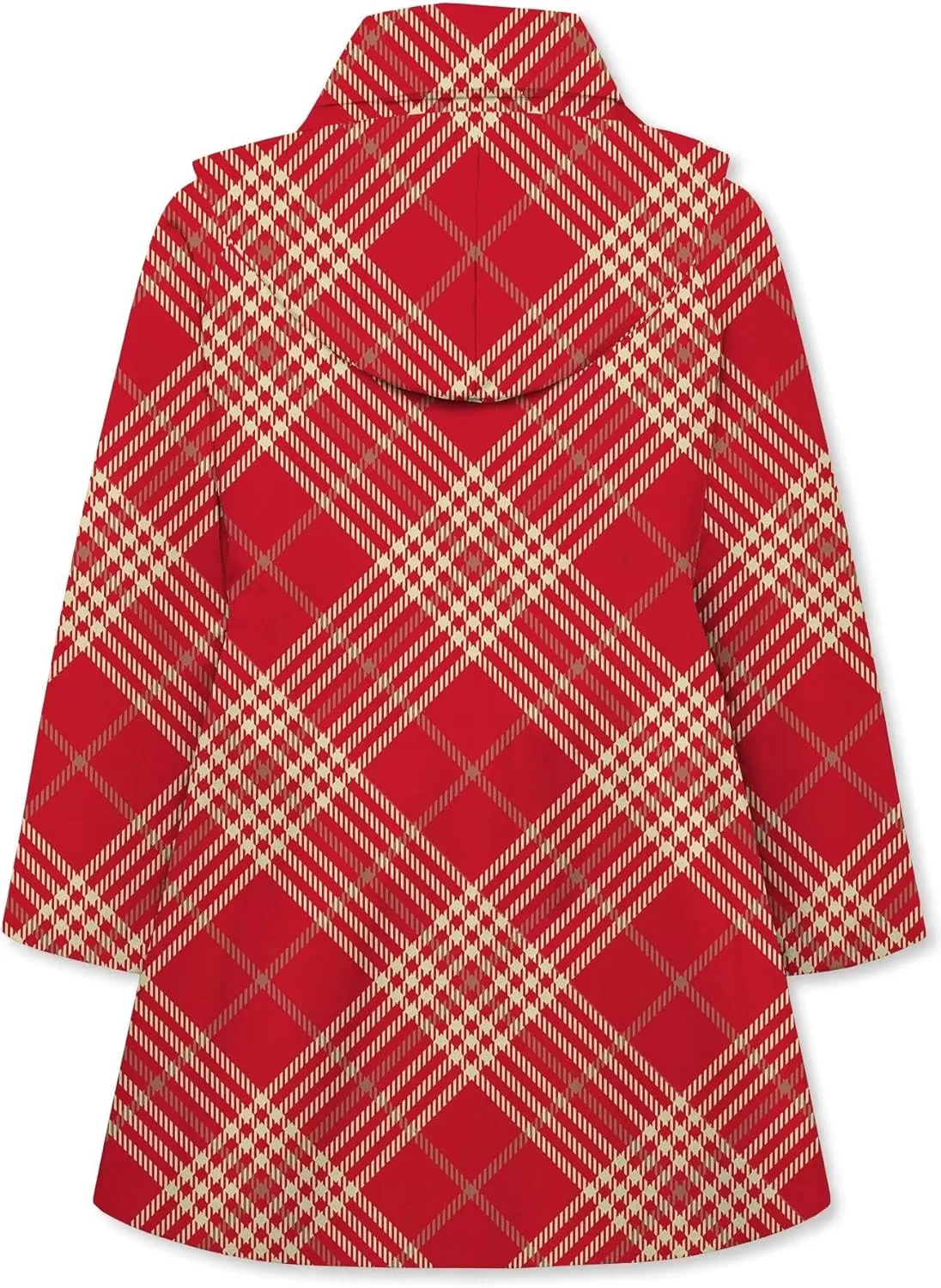 Betusline Girl's Hooded Trench Coat Single Breasted Dress Outerwear, 2-14 Years