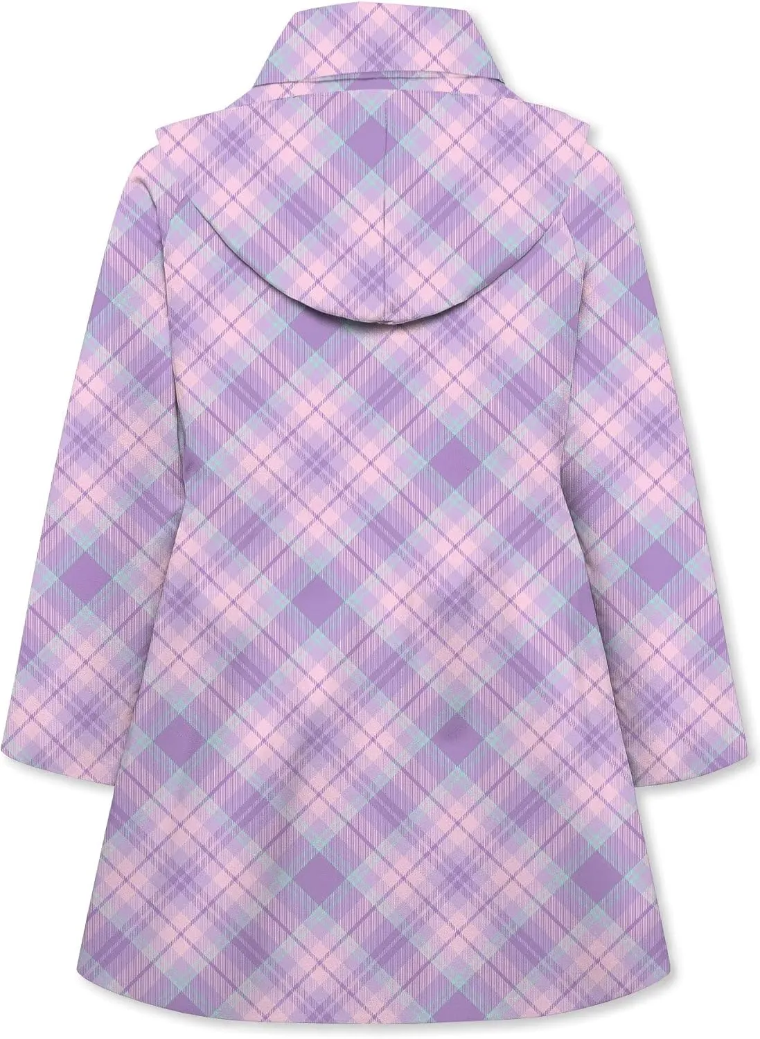 Betusline Girl's Hooded Trench Coat Single Breasted Dress Outerwear, 2-14 Years