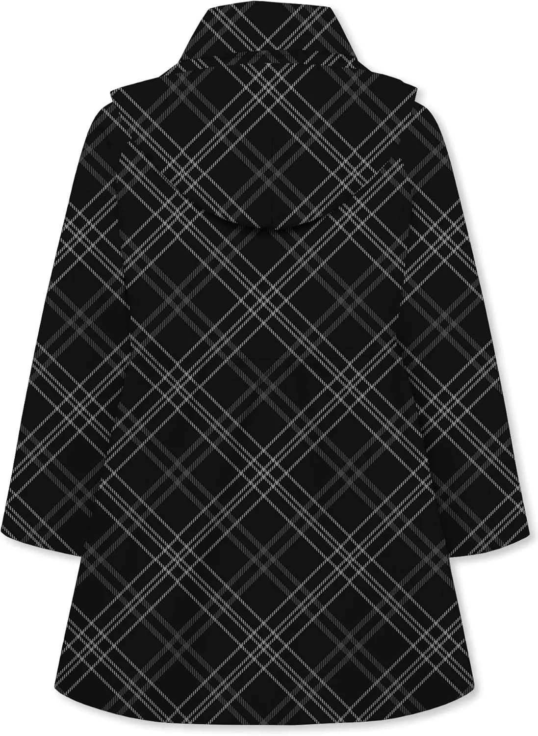 Betusline Girl's Hooded Trench Coat Single Breasted Dress Outerwear, 2-14 Years