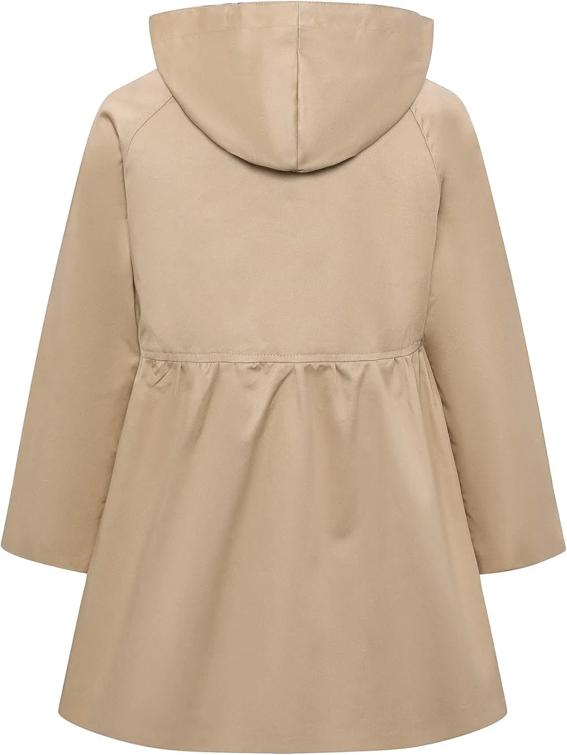 Betusline Girl's Single Breasted Trench Coat Dress Coat Outerwear, 2-14 Years