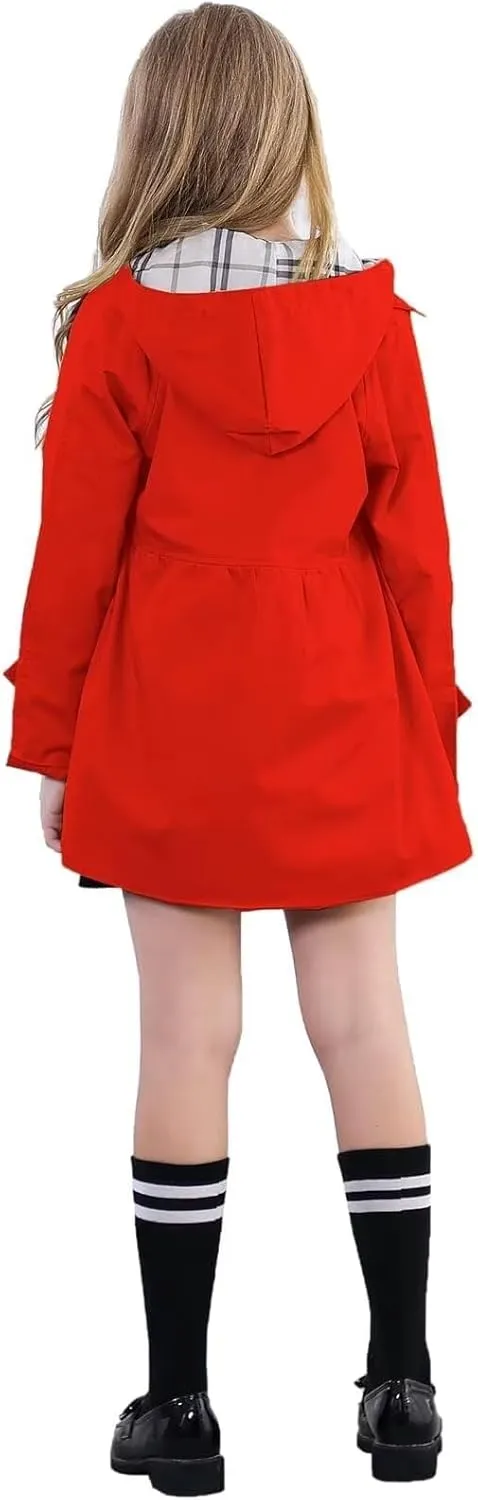 Betusline Girl's Single Breasted Trench Coat Dress Coat Outerwear, 2-14 Years