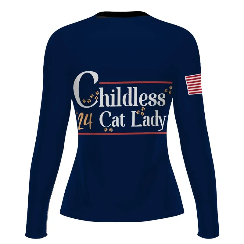 Cat Ladies For Kamala Women's Long Sleeve Rash Guard