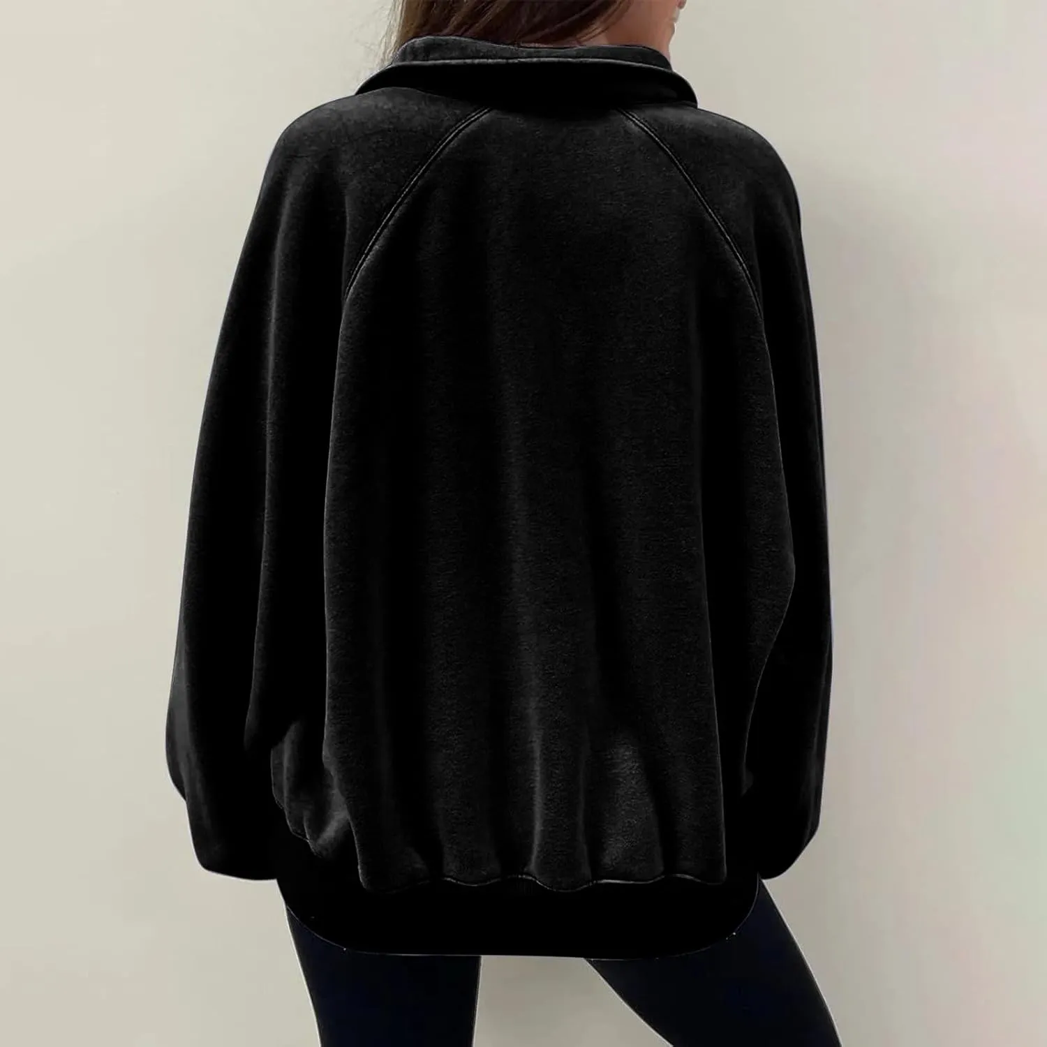 Ceboyel Oversized Sweatshirts for Women Lantern Sleeve Pullover Loose Fit Trendy Hoodies Trending Winter Outfits Clothes 2023