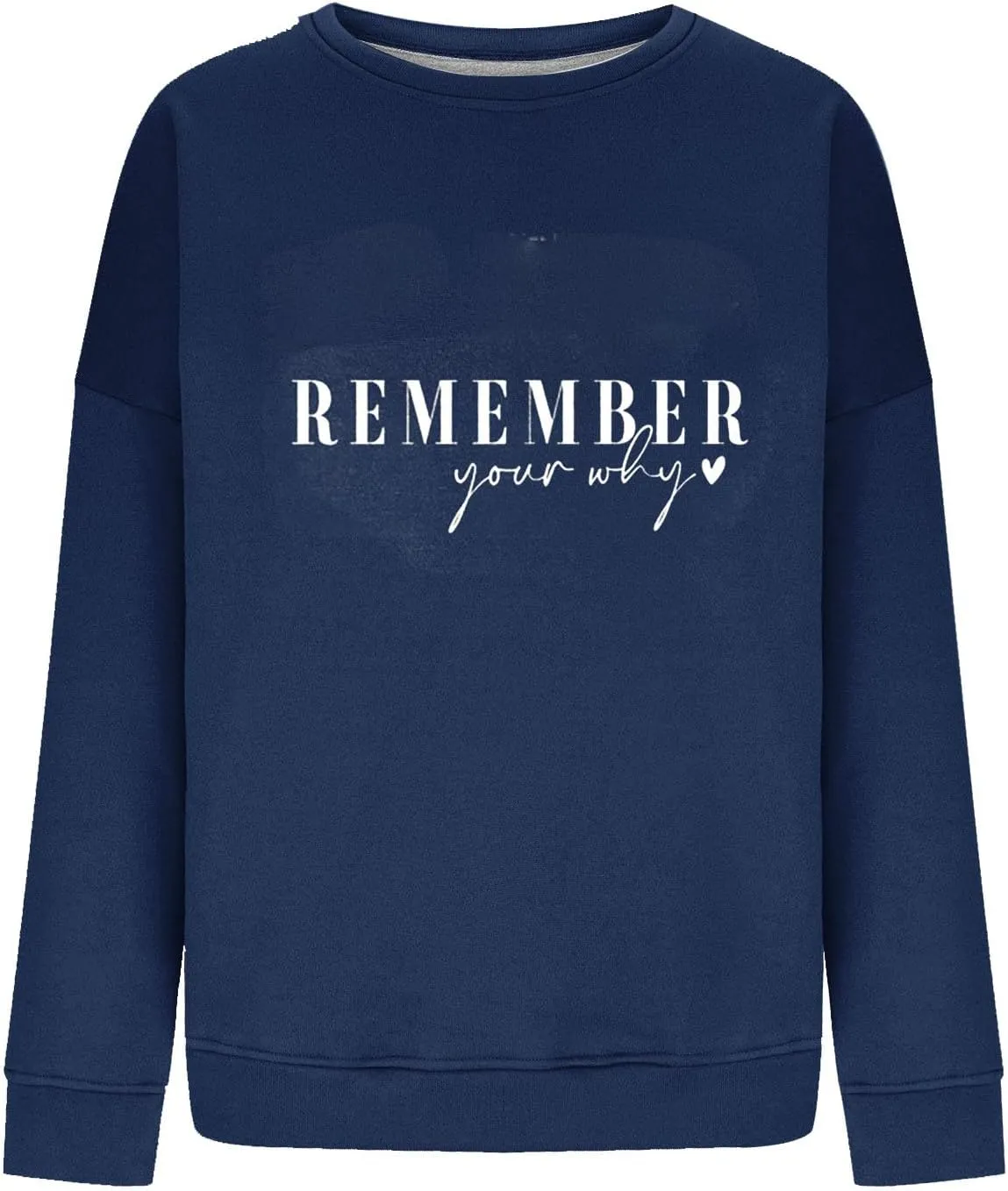Ceboyel Remember Your Why Sweatshirt Oversized Pullover Sweater Letter Print Cute Hoodies Trendy Fall Winter Clothing 2023