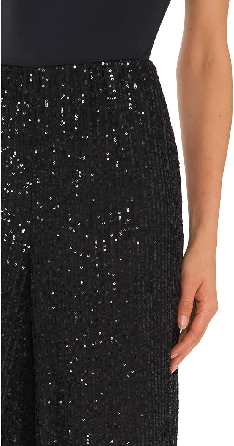 CeCe Pull-On Elastic Waist Wide Leg Pants