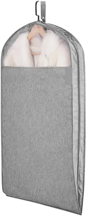 Clothes Cover 2 Pack Garment Bags with Clear Window for Hanging Clothes Storage Travel Suit Bags Suit Bags (Color : A, Size : 58 * 90cm)