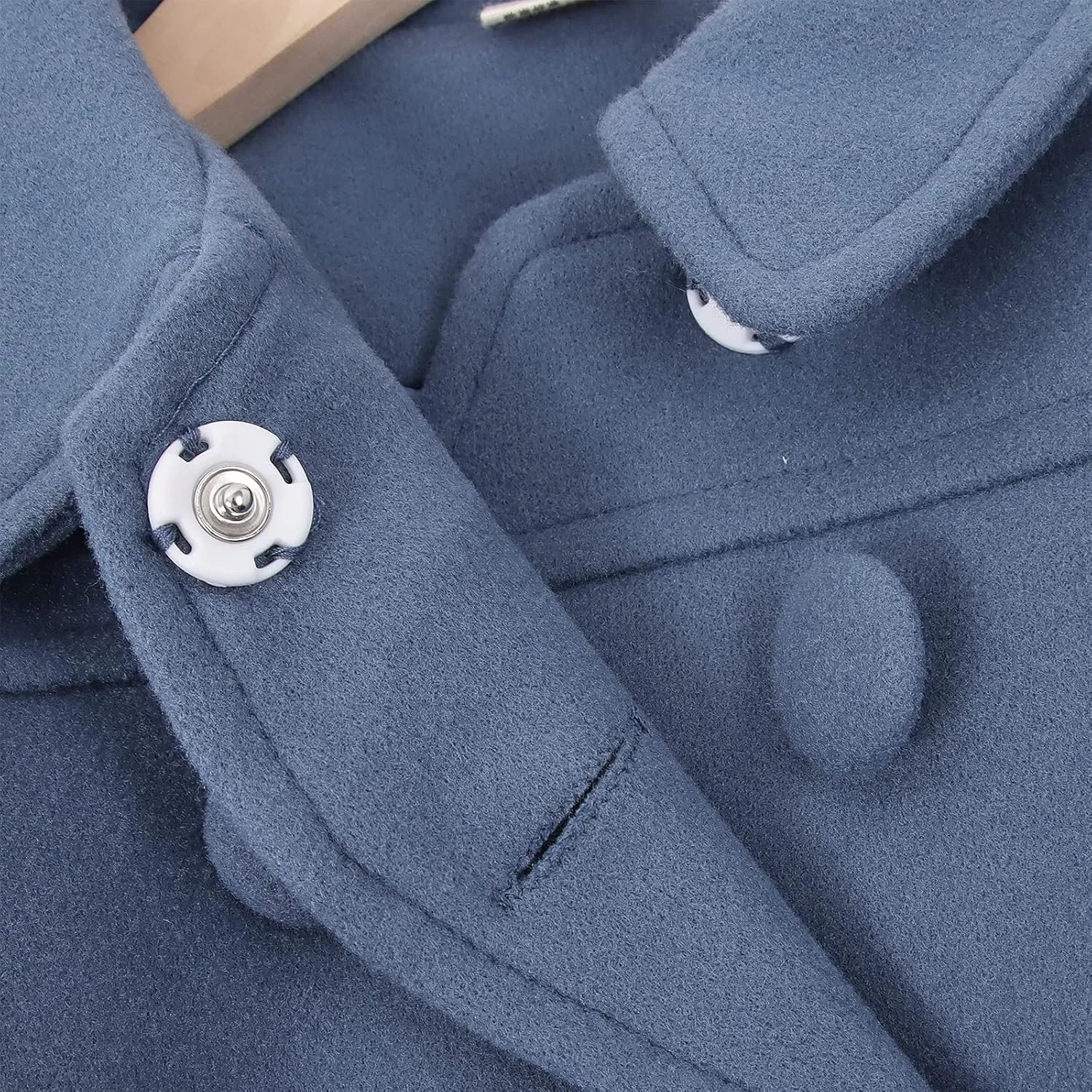 CM C&M WODRO Girls Dress Coat Kids Winter Warm Jacket Long Sleeve Button Trench Coat Pocket Long Peacoat Outerwear 2-7 Years