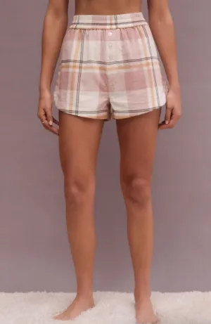 Co-ed Plaid Boxer