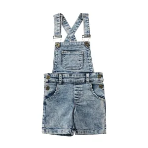 Denim Shorts Toddler Jumpsuit