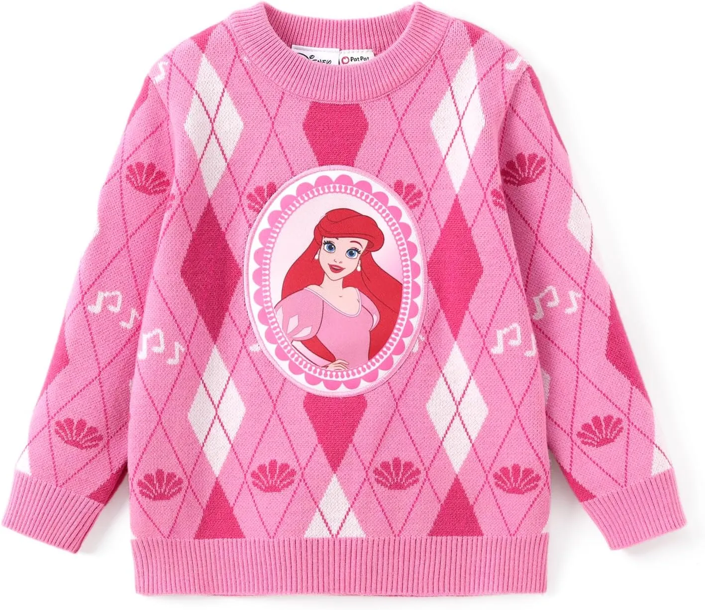 Disney Frozen Elsa Anna Princess Toddler Girl Christmas Sweater: Long Sleeve Crew Neck Knit Pullover Jumper 2-6 Years