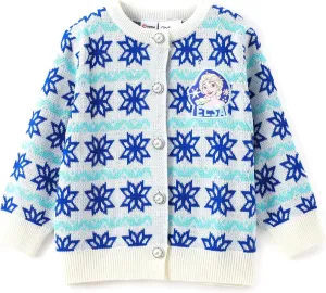 Disney Frozen Elsa Anna Princess Toddler Girl Christmas Sweater: Long Sleeve Crew Neck Knit Pullover Jumper 2-6 Years