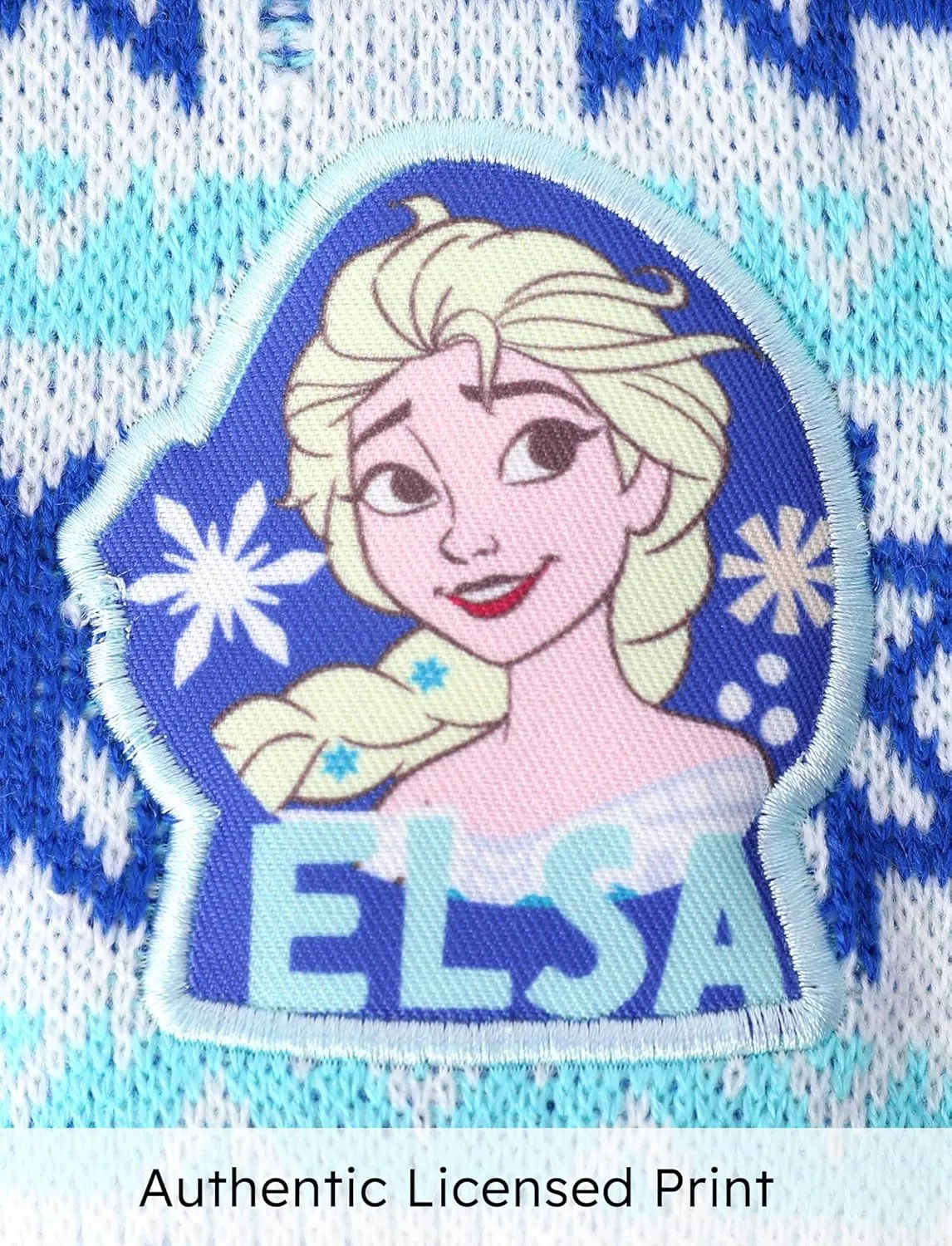 Disney Frozen Elsa Anna Princess Toddler Girl Christmas Sweater: Long Sleeve Crew Neck Knit Pullover Jumper 2-6 Years