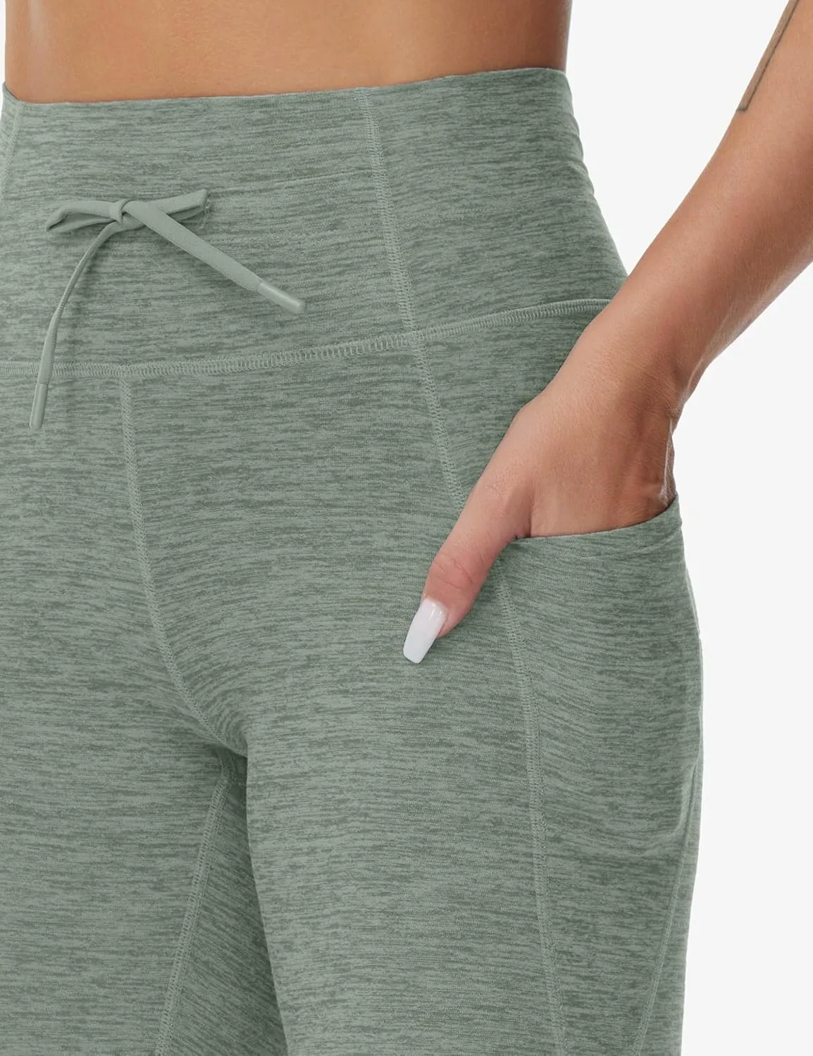 Dragon Fit Womens High Waist Workout Leggings Drawstring Stretchy Tummy Control Yoga Pants with Pockets