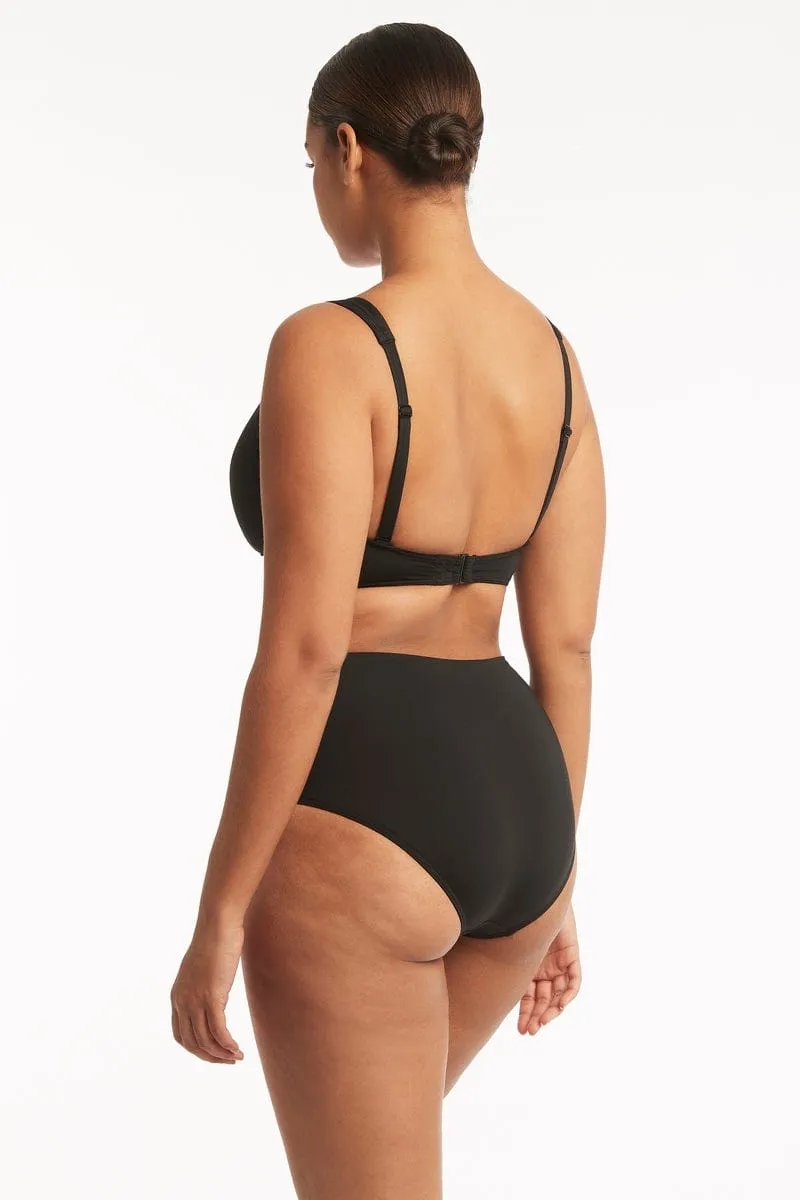 Eco Essentials Gathered Side High Waist Pant