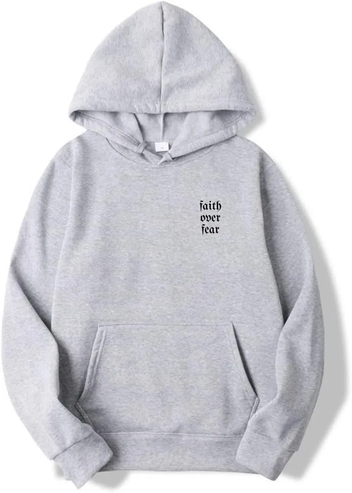 FAITH OVER FEAR Hoodie, Unisex Christian Sweaters
