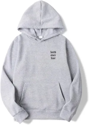 FAITH OVER FEAR Hoodie, Unisex Christian Sweaters