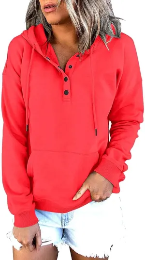 Fall clothes for women 2024 Casual Oversized Sweatshirts Cute Drawstring Hoodies Sweaters Long Sleeve Pullover Tops