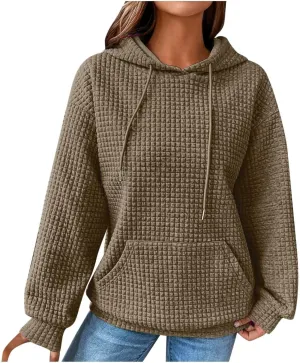 Fall Hoodies for Women,2023 Trendy Lightweight Cable Knit Oversized Sweatshirt,Casual Long Sleeve Pullover Tops