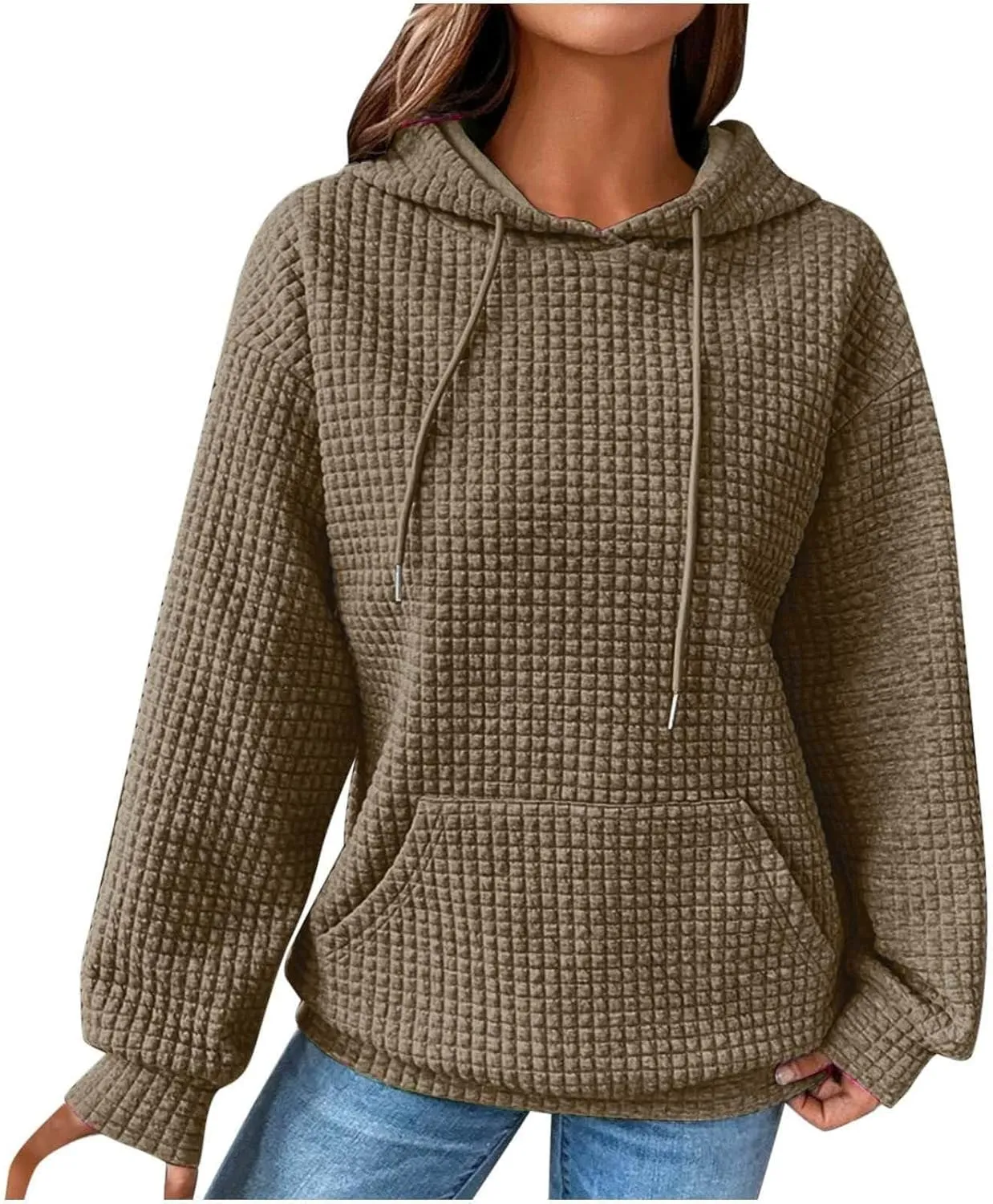 Fall Hoodies for Women,2023 Trendy Lightweight Cable Knit Oversized Sweatshirt,Casual Long Sleeve Pullover Tops