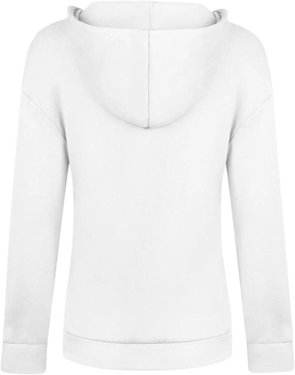 Fashion Hooded Tops for Women Oversized Hoodies Sweatshirts V Neck Long Sleeve Pullover Shirts Loose Fit Sweater