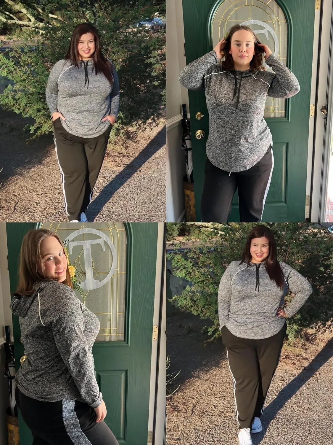 FOREYOND Plus Size Hoodies for Women Workout Tops Lightweight Sweatshirts Thumb Hole Athletic Tops Running Shirts