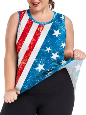 FOREYOND Plus Size Workout Tank Tops for Womens Lightweight Tank Tops Sleeveless Athletic Running Yoga Shirts