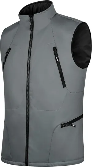 FREE SOLDIER Men's Lightweight Golf Vest Outerwear Windproof Reversible Sleeveless Softshell Jacket Running Vest