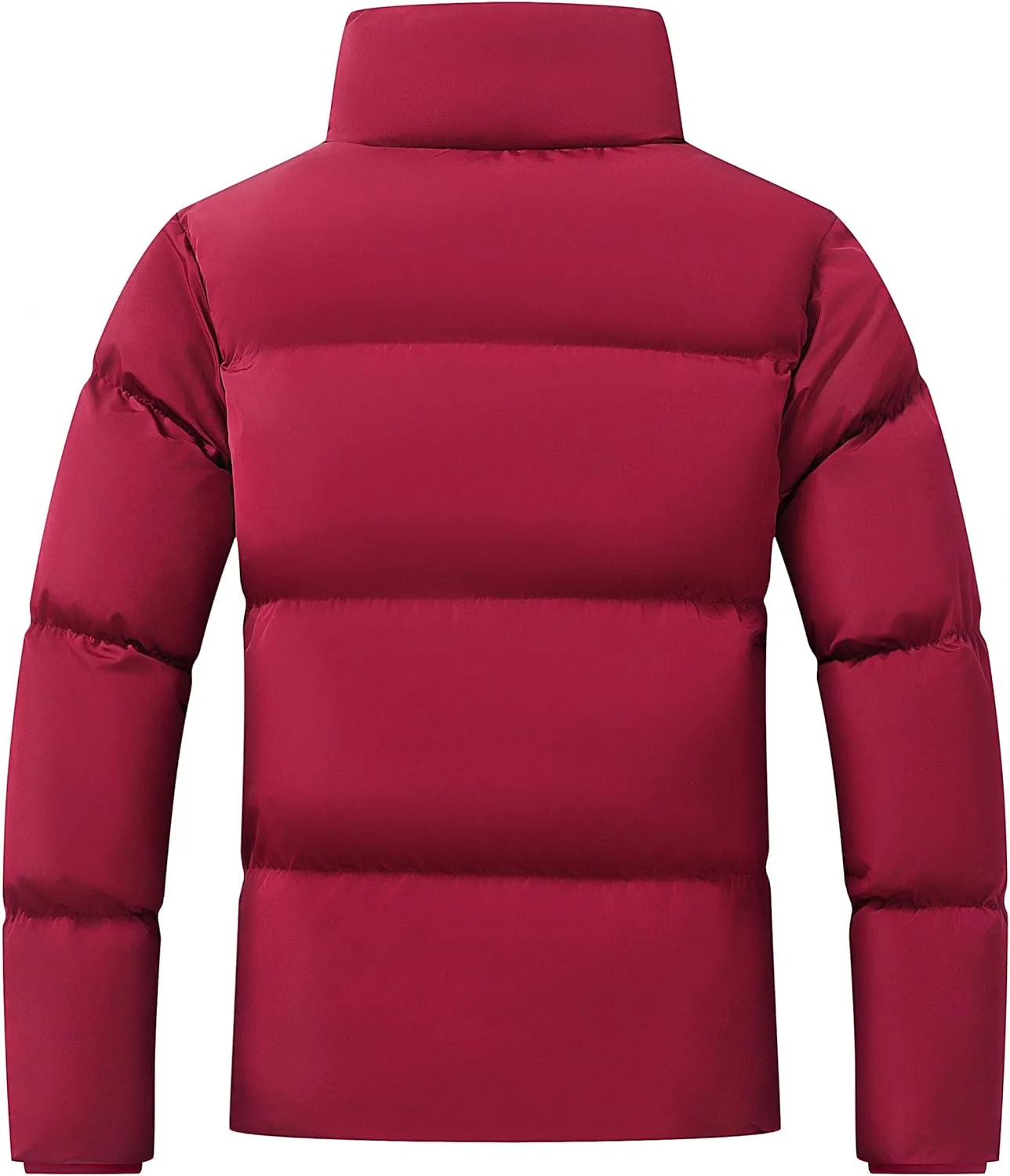 GIMECEN Women's Winter Coat Full-Zip Down Jacket Waterproof Puffer Coat Warm Parkas Long Sleeve Outerwear