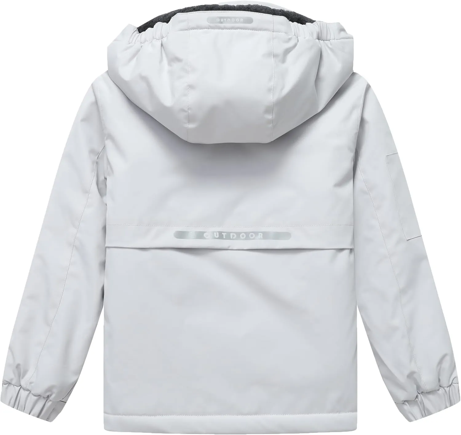 Girl's Ski Jacket Winter Outdoor Warm Snow Coat Kid's Snowboarding Windproof Jacket with Hood
