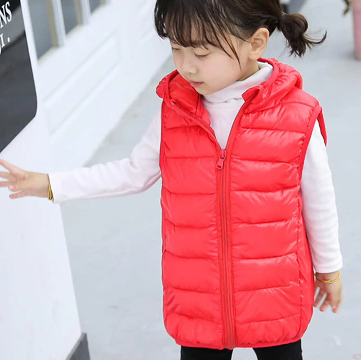 Girls Toddler Boys Cartoon Print Zip Jacket Hooded Trench Lightweight Kids Coats Windbreaker Outdoor Cute Dust
