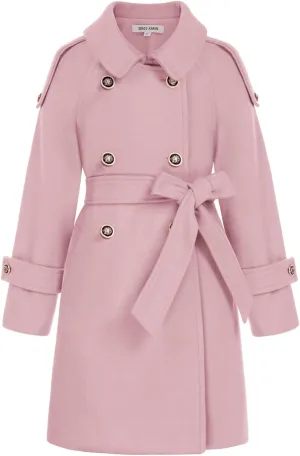GRACE KARIN Girls Dress Coat Lapel Blend Winter Kids Jackets Coat Size 5-12