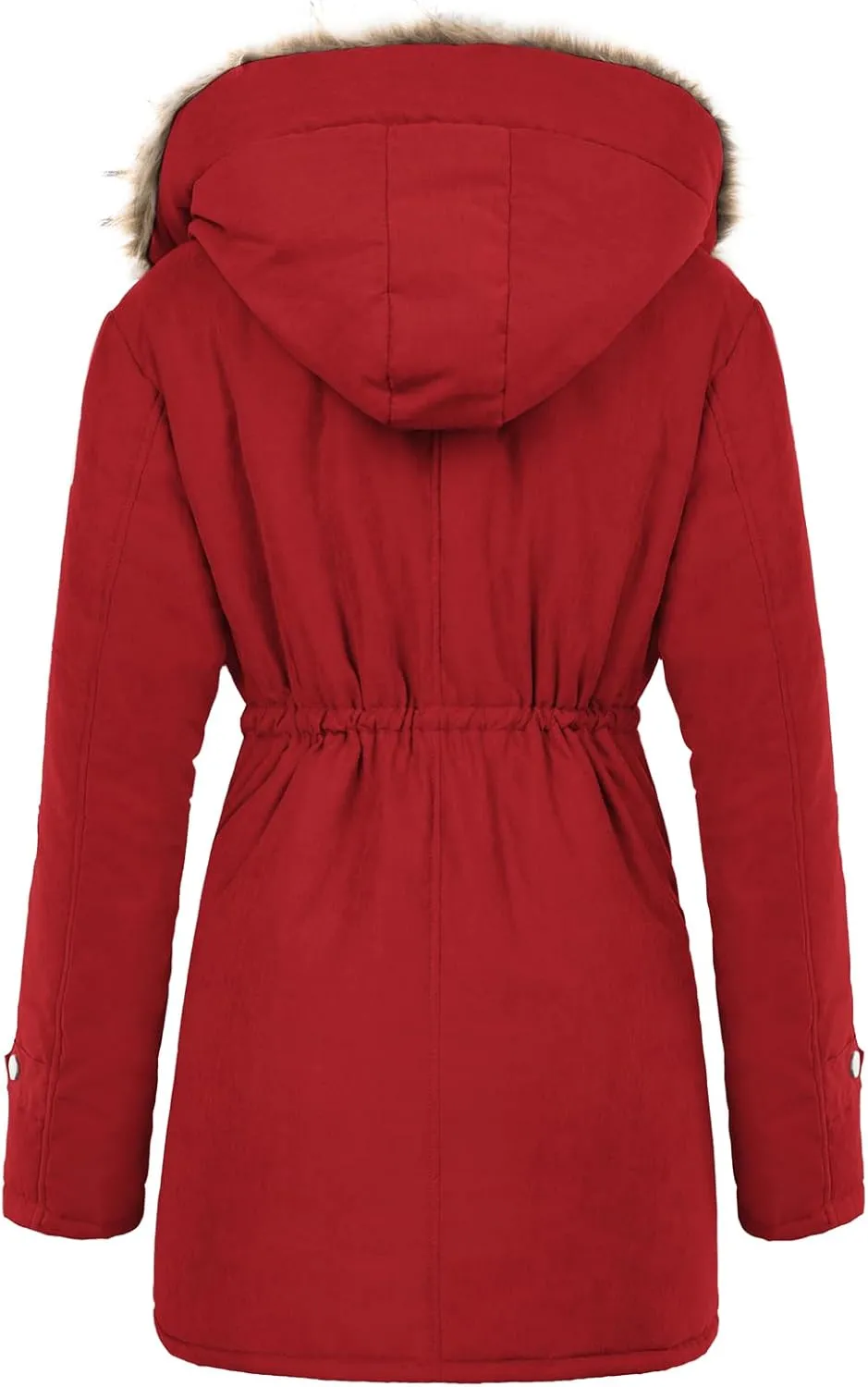 GRACE KARIN Women's Winter Coats Fleece Parkas Anoraks Hooded Military Jacket Coats