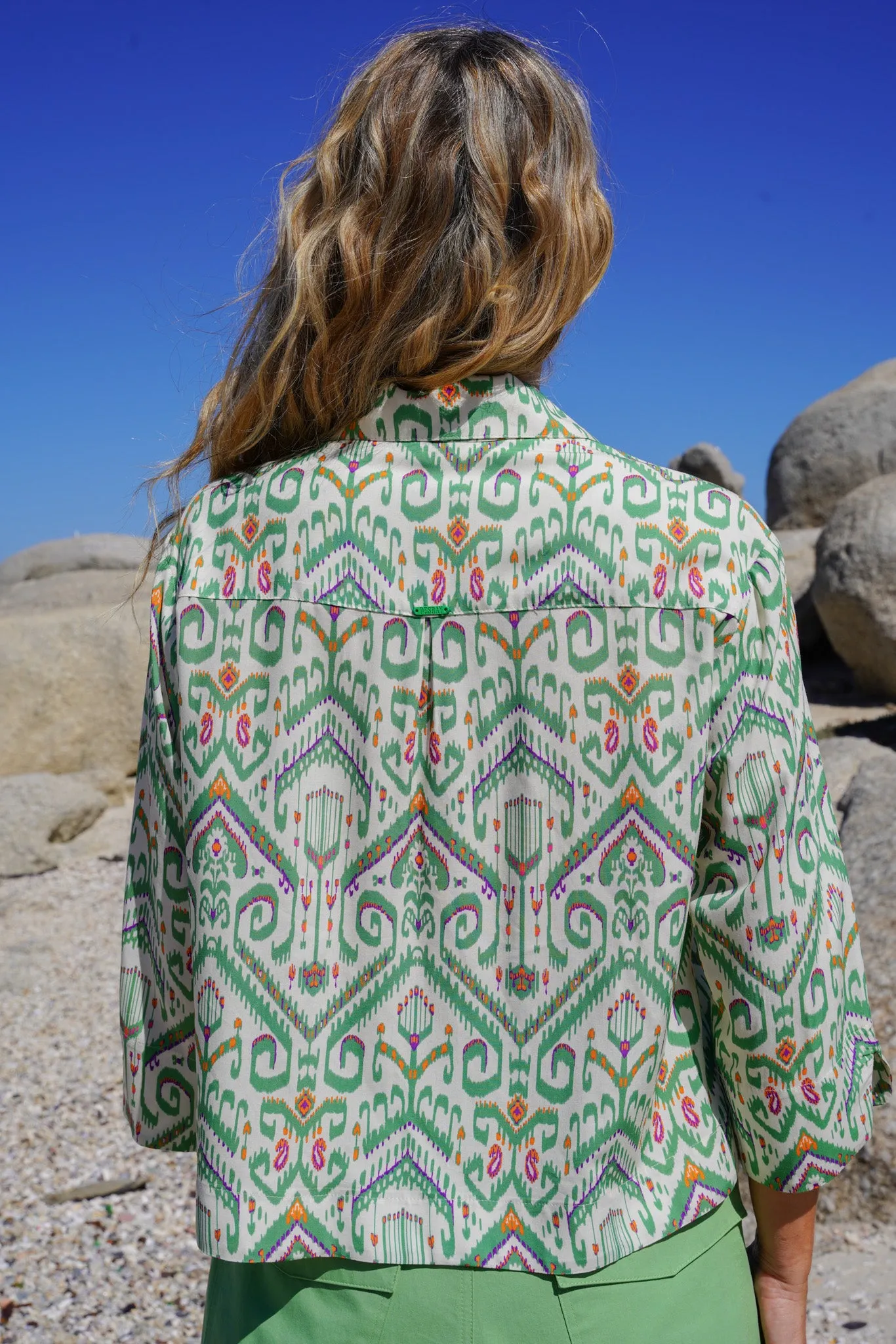 Green Print Jan Shirt