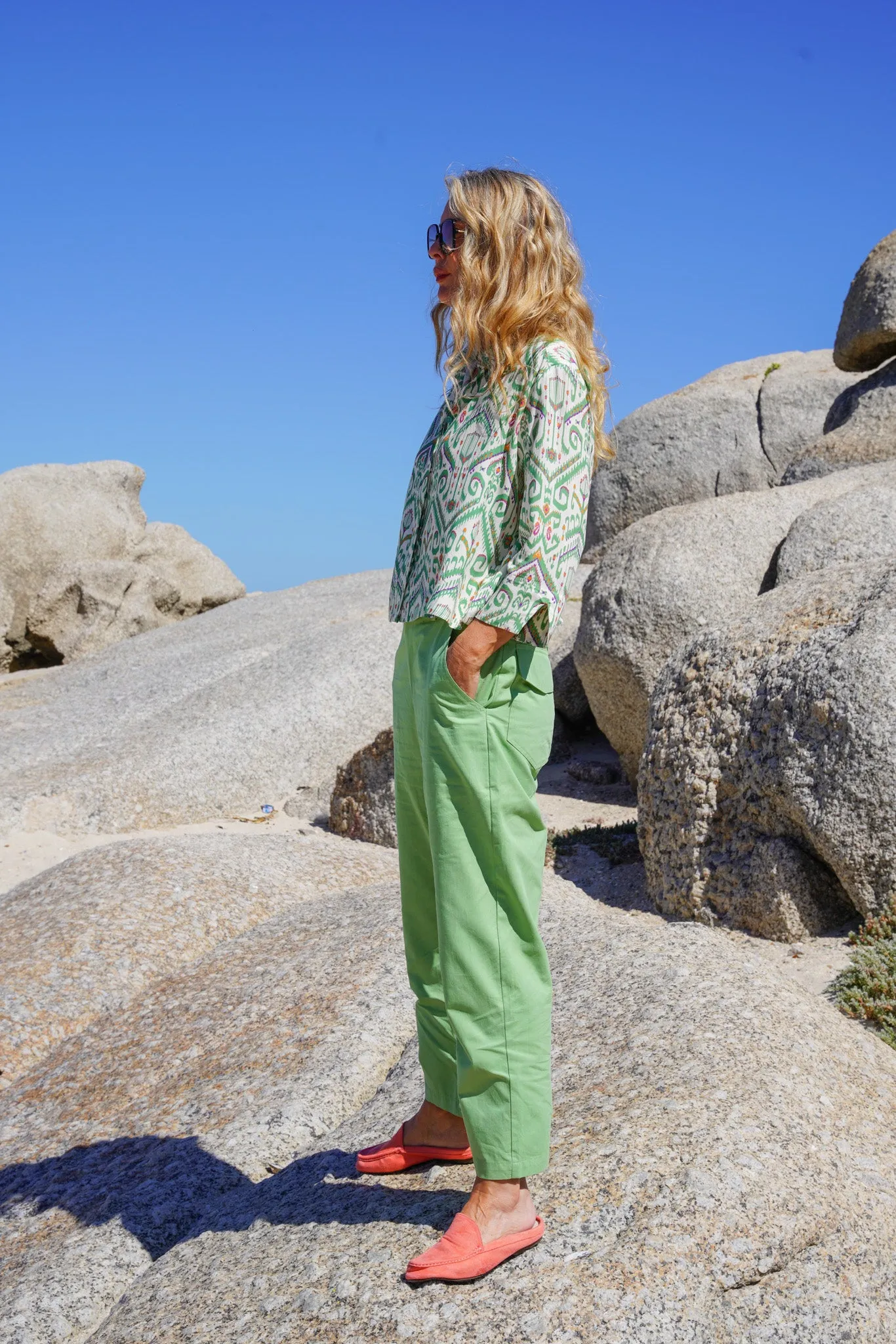 Green Print Jan Shirt