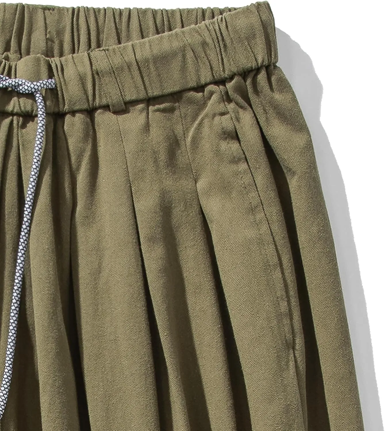 GURUNVANI Mens Wide Leg Harem Pants Japanese Loose Fit Pants Casual Elastic Waist Trouser
