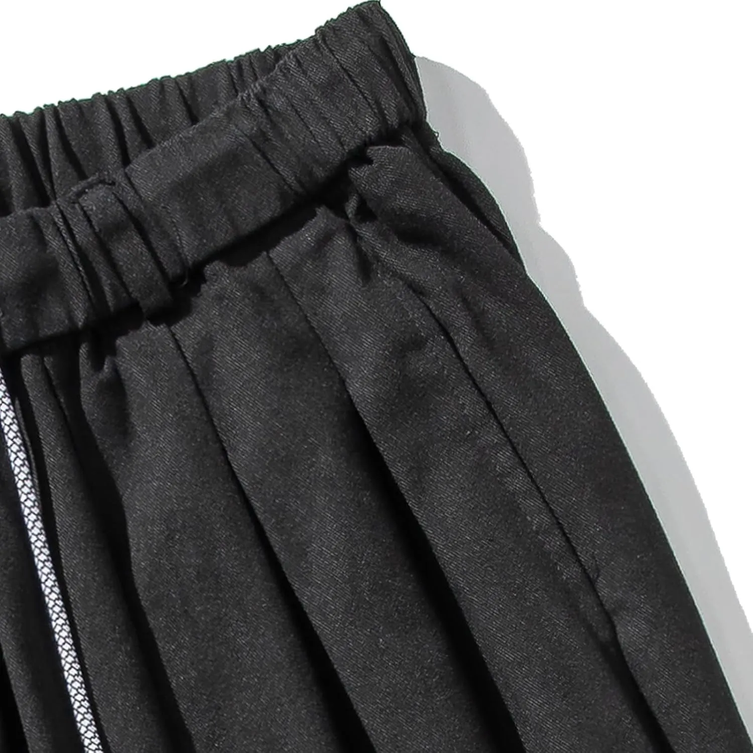GURUNVANI Mens Wide Leg Harem Pants Japanese Loose Fit Pants Casual Elastic Waist Trouser