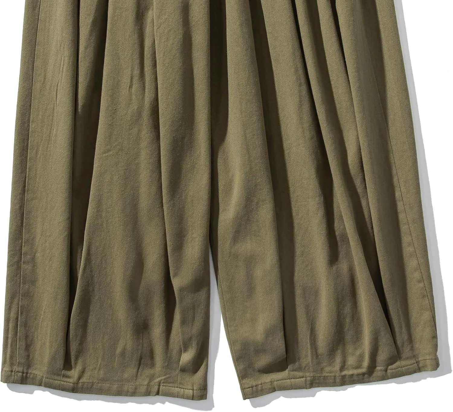 GURUNVANI Mens Wide Leg Harem Pants Japanese Loose Fit Pants Casual Elastic Waist Trouser