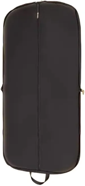 Habrur Clothes Cover 2pcs Garment Bag Travel Foldable Suit Bag For Men Suits Tuxedos Coats Uniform Suit Bags (Color : Black, Size : 60 * 110cm)
