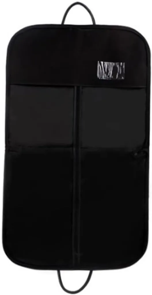 Habrur Clothes Cover 40"" Garment Bags Heavy Duty Suit Bags Foldable Dress Bag For Hanging Clothes Storage Suit Bags, 60*100cm, Black