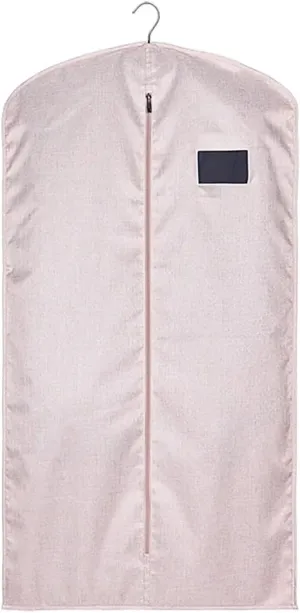 Hanging Garment BagGarment Bags for StorageDustproof Clothes Storage Bag with Zipper, for Wedding Dresses, Coats, Suits, Clothes(Pink,59in/150cm)